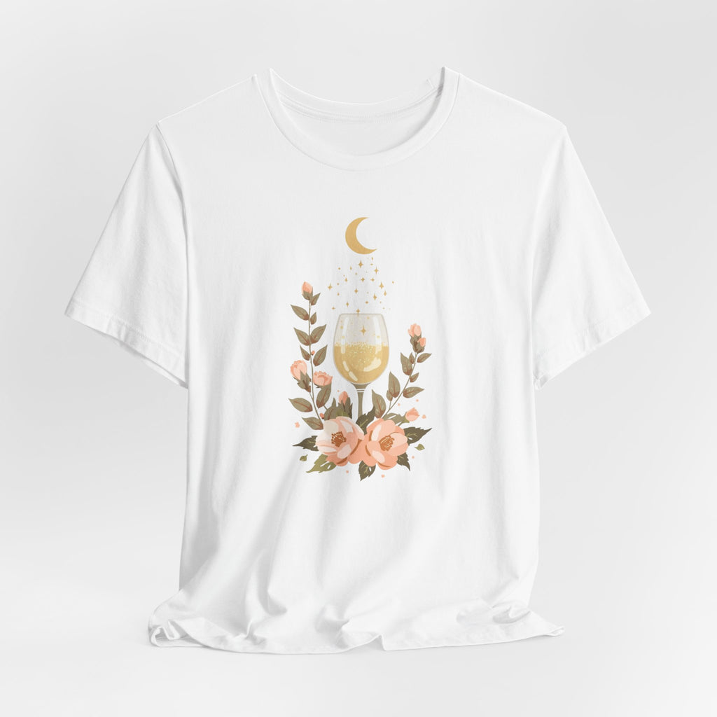 Celestial Wine & Blush Florals Graphic T-Shirt