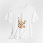 Celestial Wine & Blush Florals Graphic T-Shirt