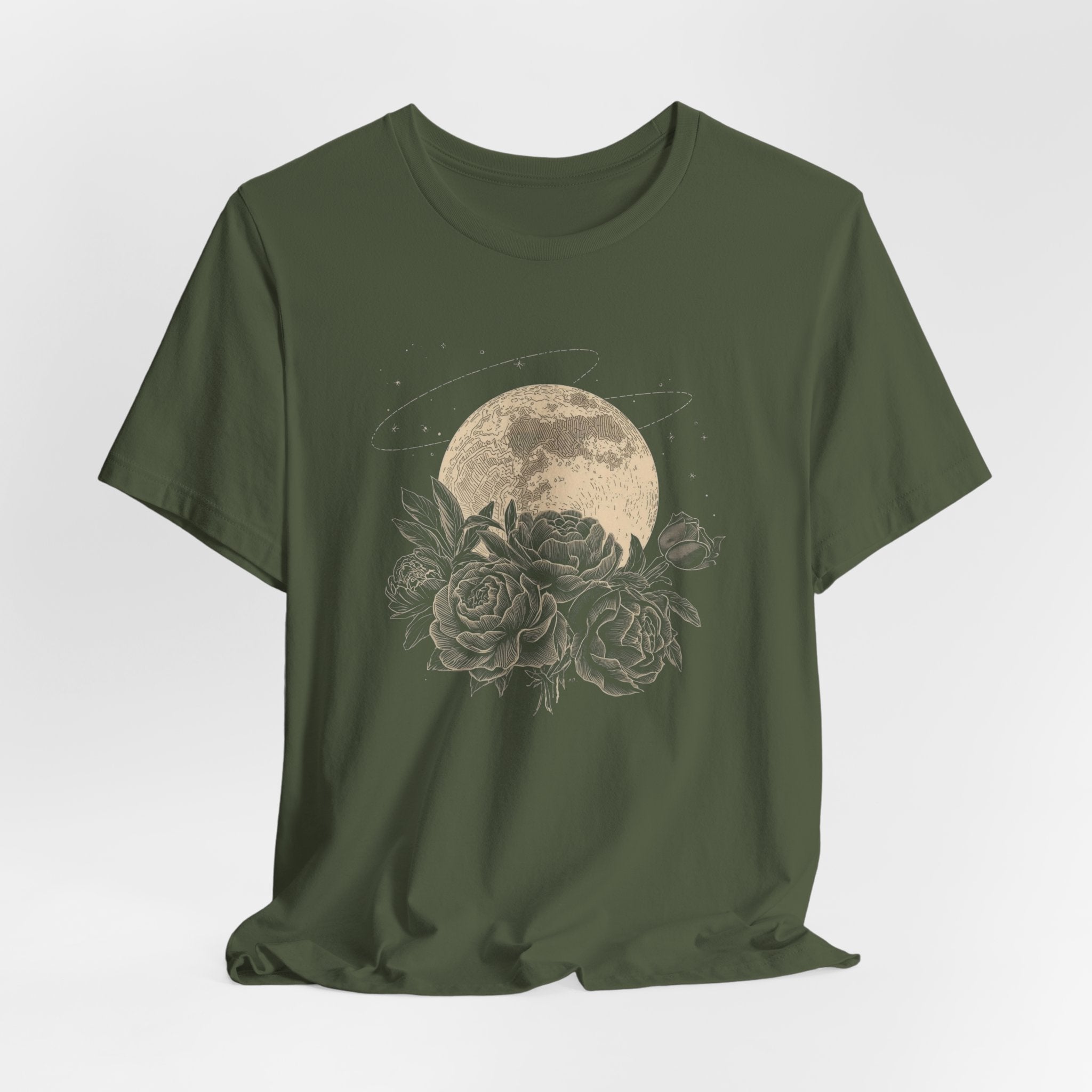 Full Moon and Roses T-Shirt