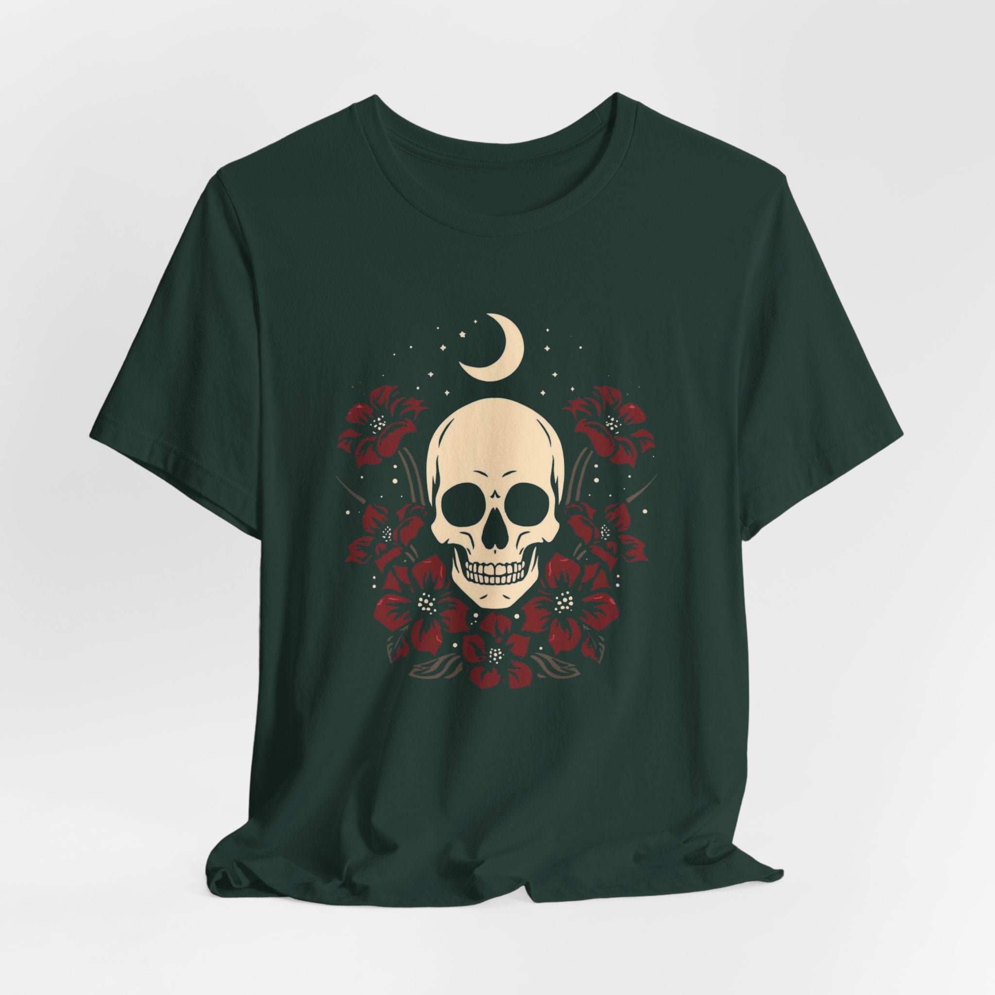 Celestial Skull and Roses T-Shirt