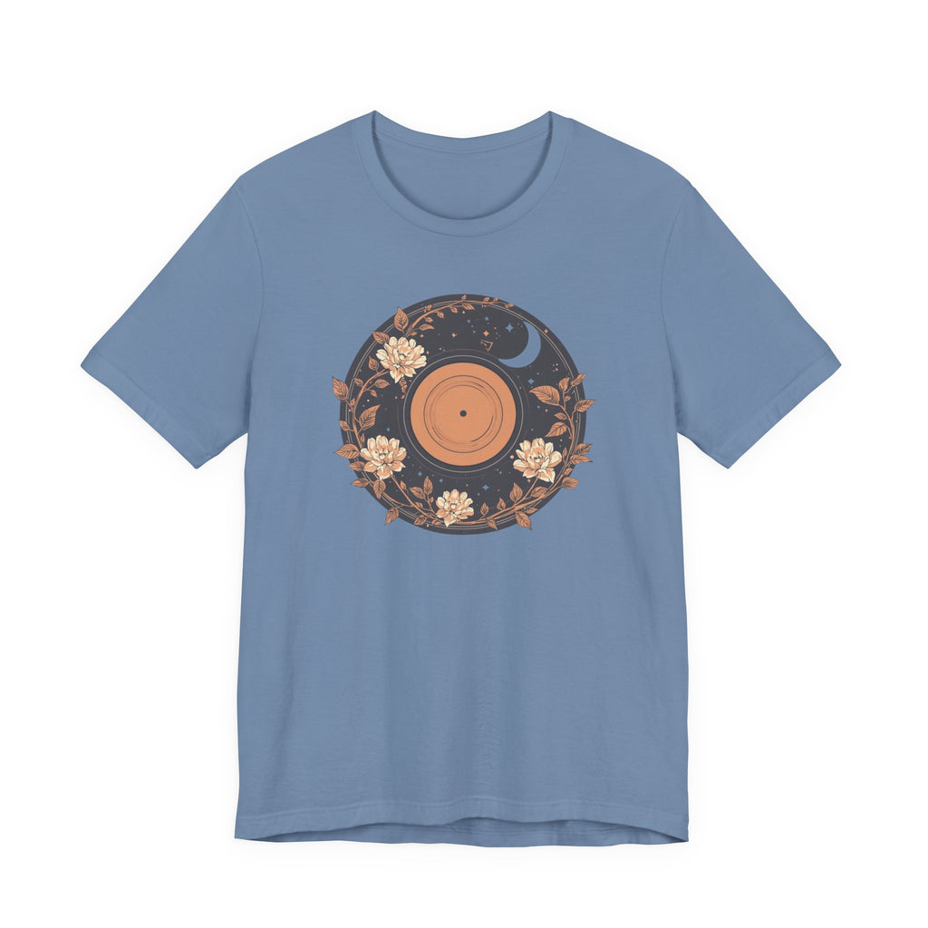 Celestial Vinyl & Wildflowers Graphic T-Shirt