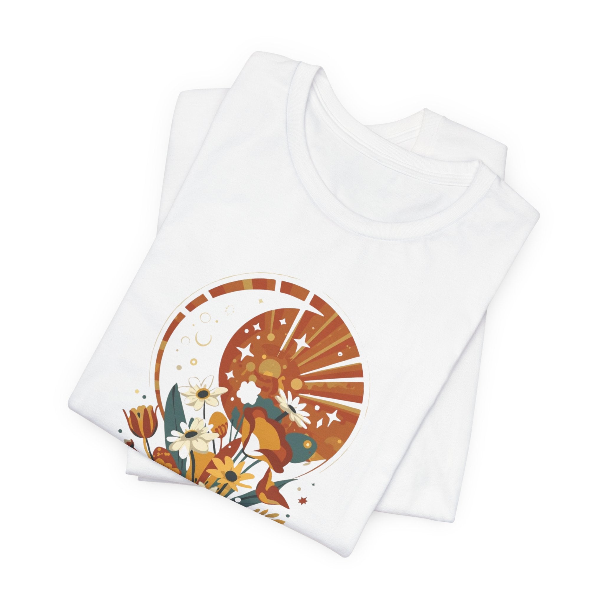 Cosmic Garden Sunset Women’s Graphic T-Shirt