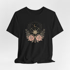 Celestial Compass Floral Graphic T-Shirt