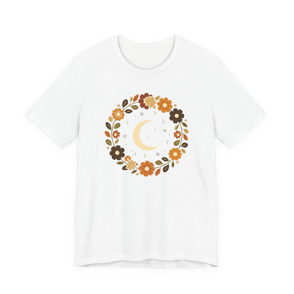 Retro Celestial Floral Wreath T-Shirt