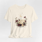 Celestial Rose Book Lover Graphic T-Shirt