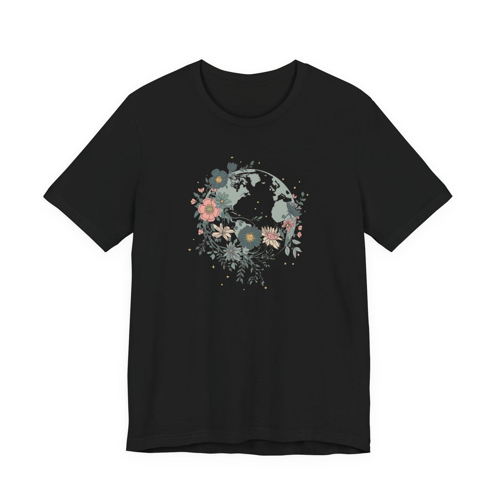 Floral Earth Graphic T-Shirt