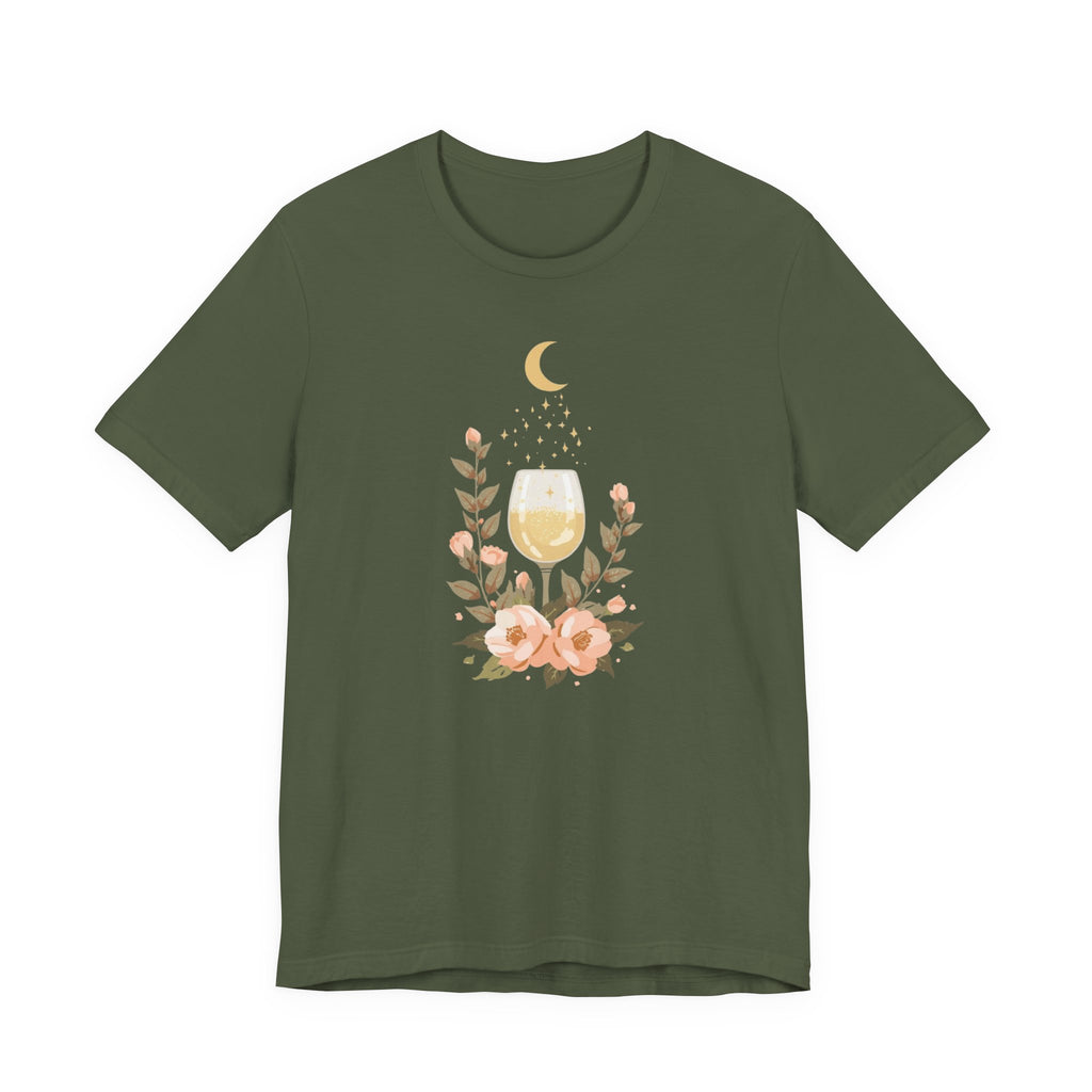 Celestial Wine & Blush Florals Graphic T-Shirt