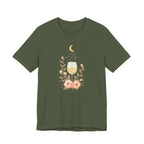 Celestial Wine & Blush Florals Graphic T-Shirt