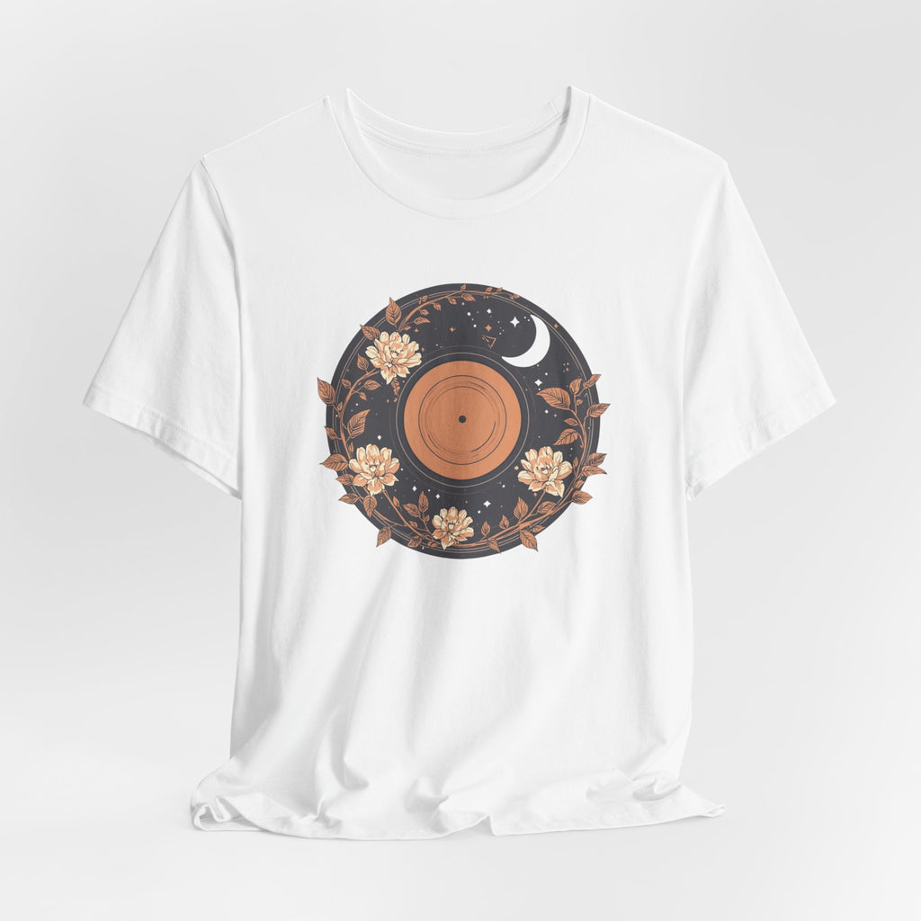 Celestial Vinyl & Wildflowers Graphic T-Shirt