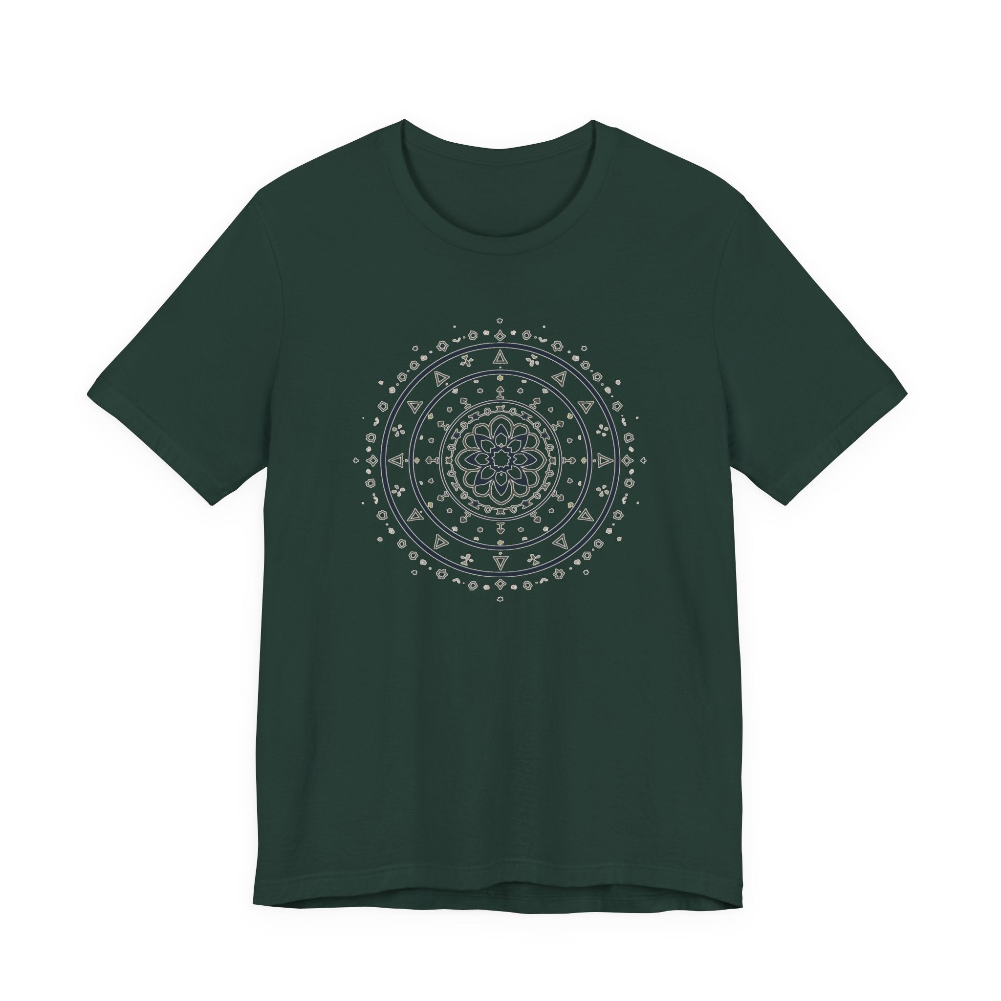 Celestial Geometric Mandala Graphic T-Shirt