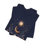 Celestial Orbit Floral Graphic T-Shirt