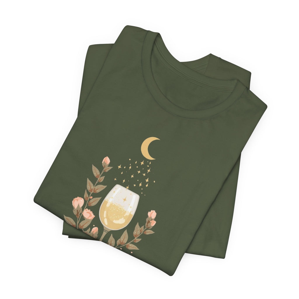 Celestial Wine & Blush Florals Graphic T-Shirt