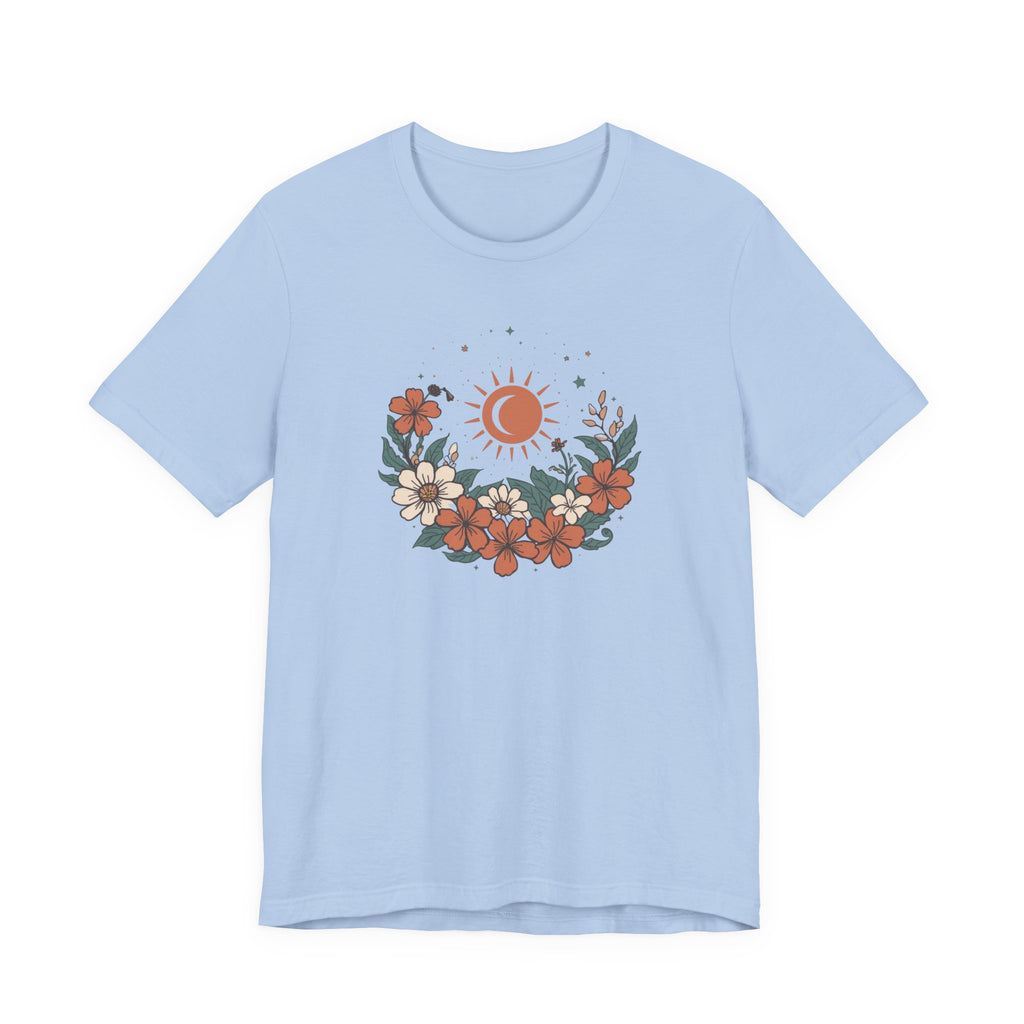 Tropical Sun & Moon Floral T-Shirt