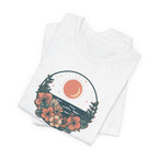 Sunset Ocean Moon Floral T-Shirt