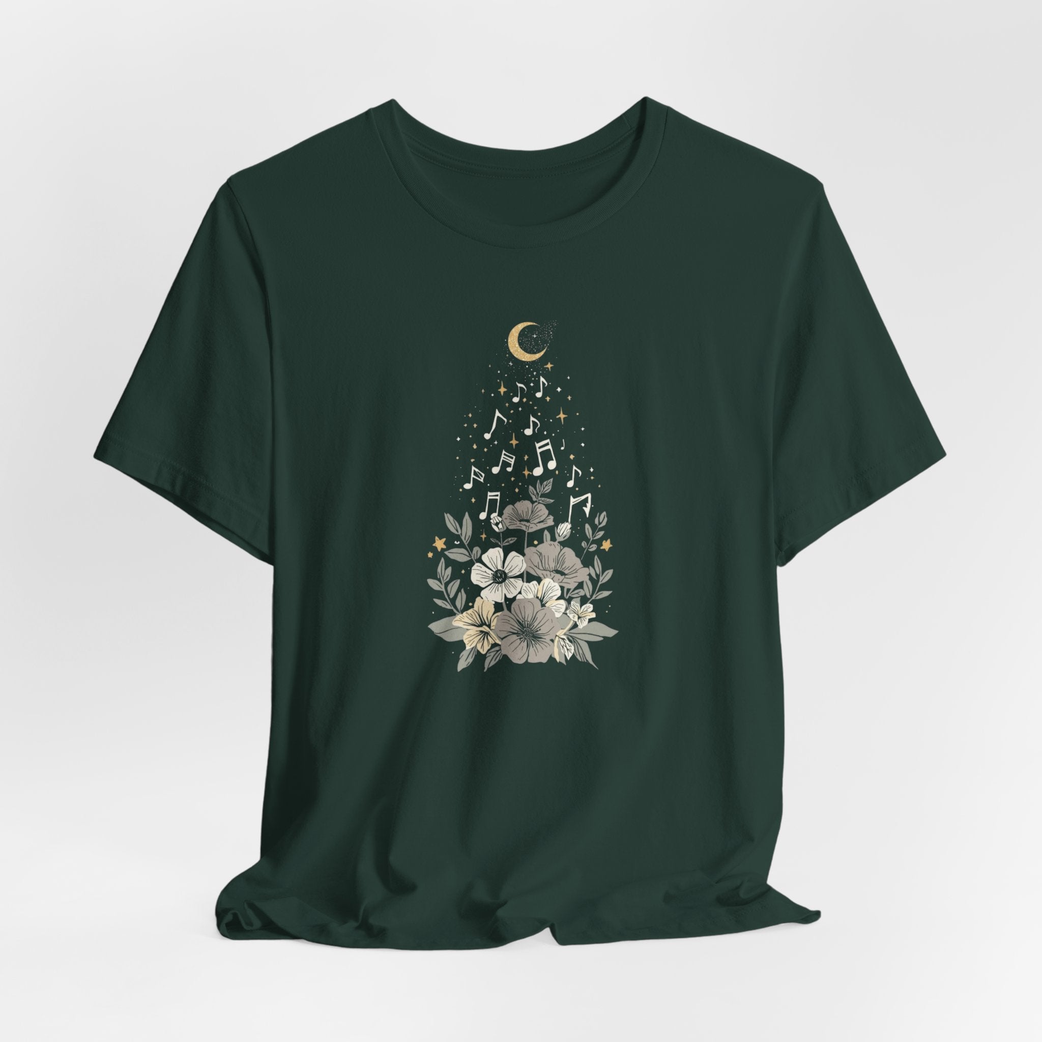 Moonlit Melody Floral T-Shirt