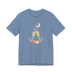 Celestial Champagne & Blush Florals Graphic T-Shirt