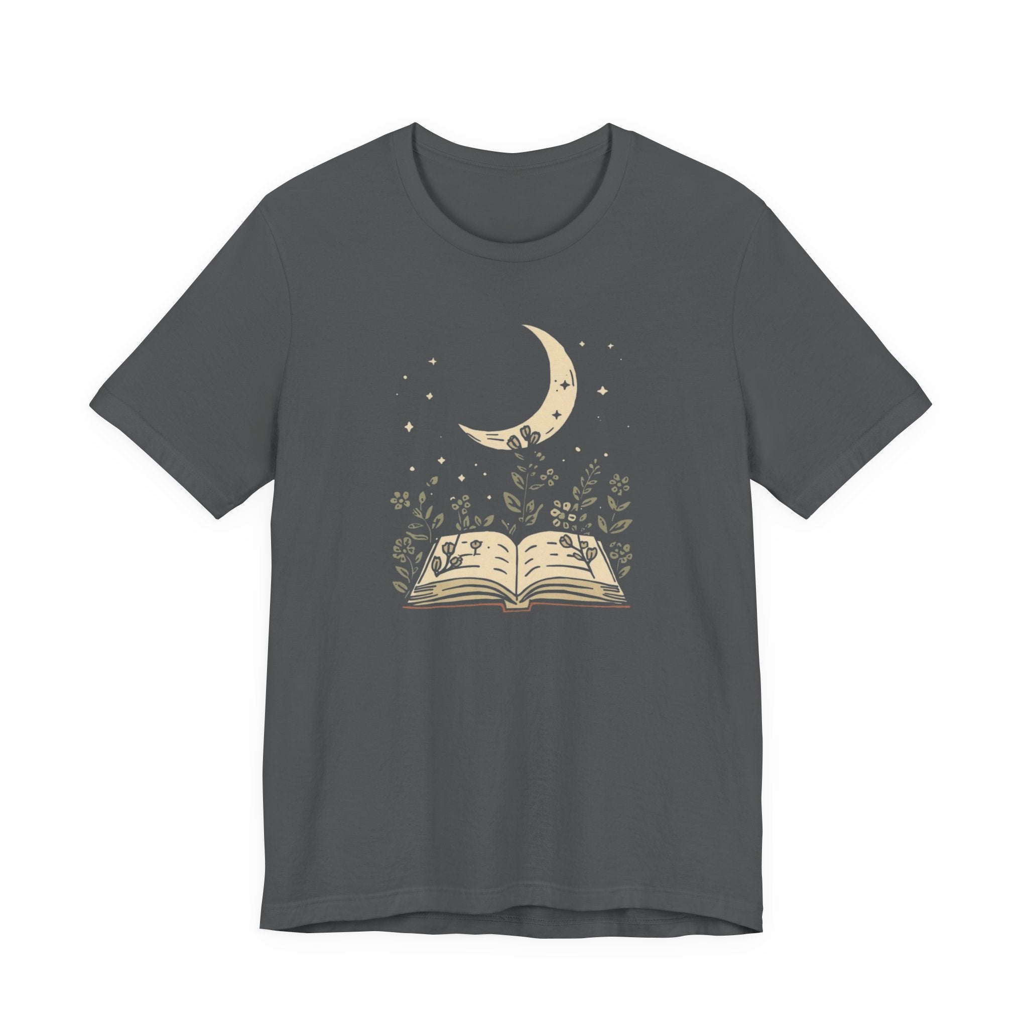 Moonlit Reading Garden Graphic T-Shirt