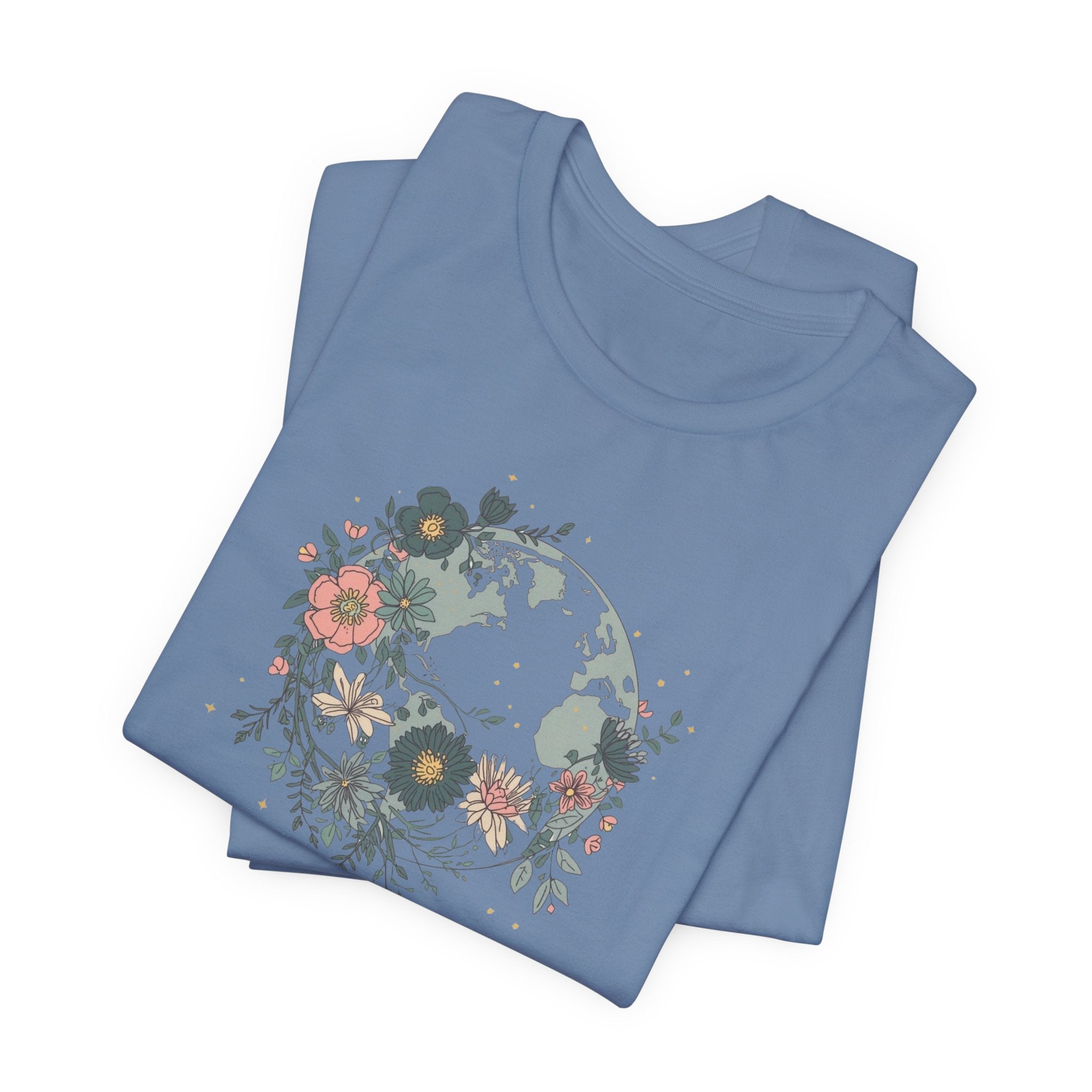 Floral Earth Graphic T-Shirt