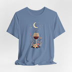 Celestial Wine & Wildflowers Graphic T-Shirt