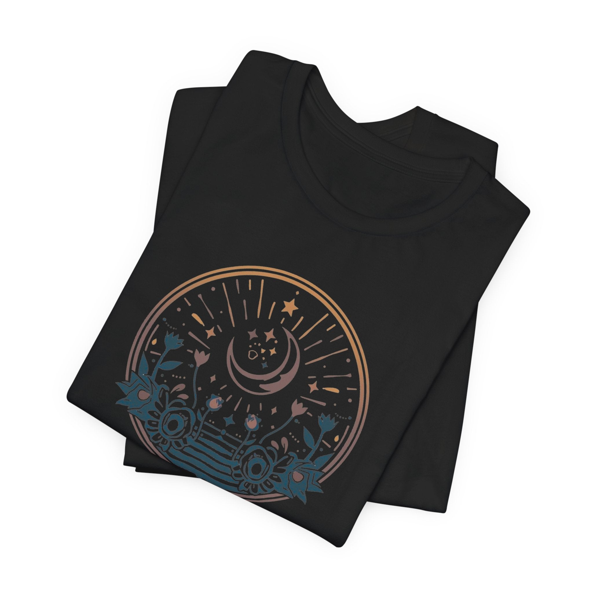 Vintage Celestial Floral Horizon T-Shirt