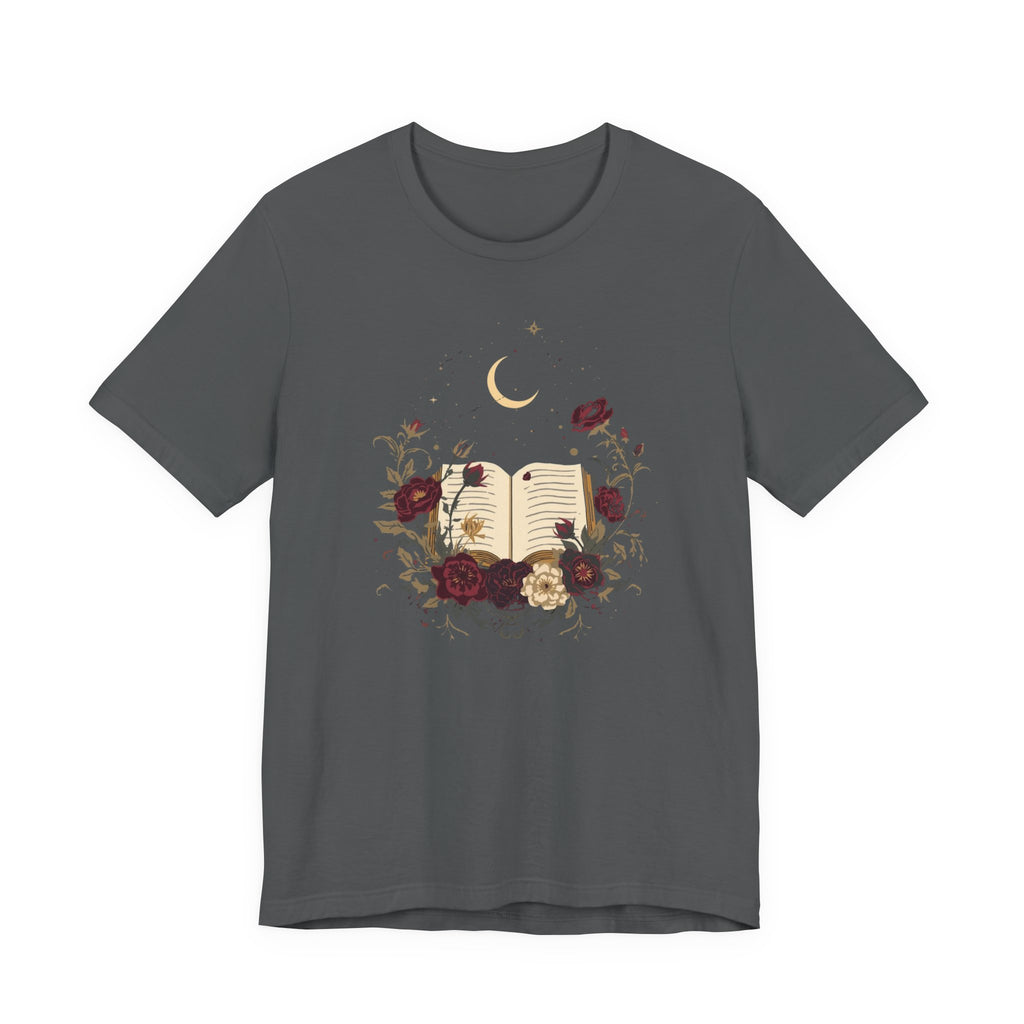 Celestial Rose Book Lover Graphic T-Shirt