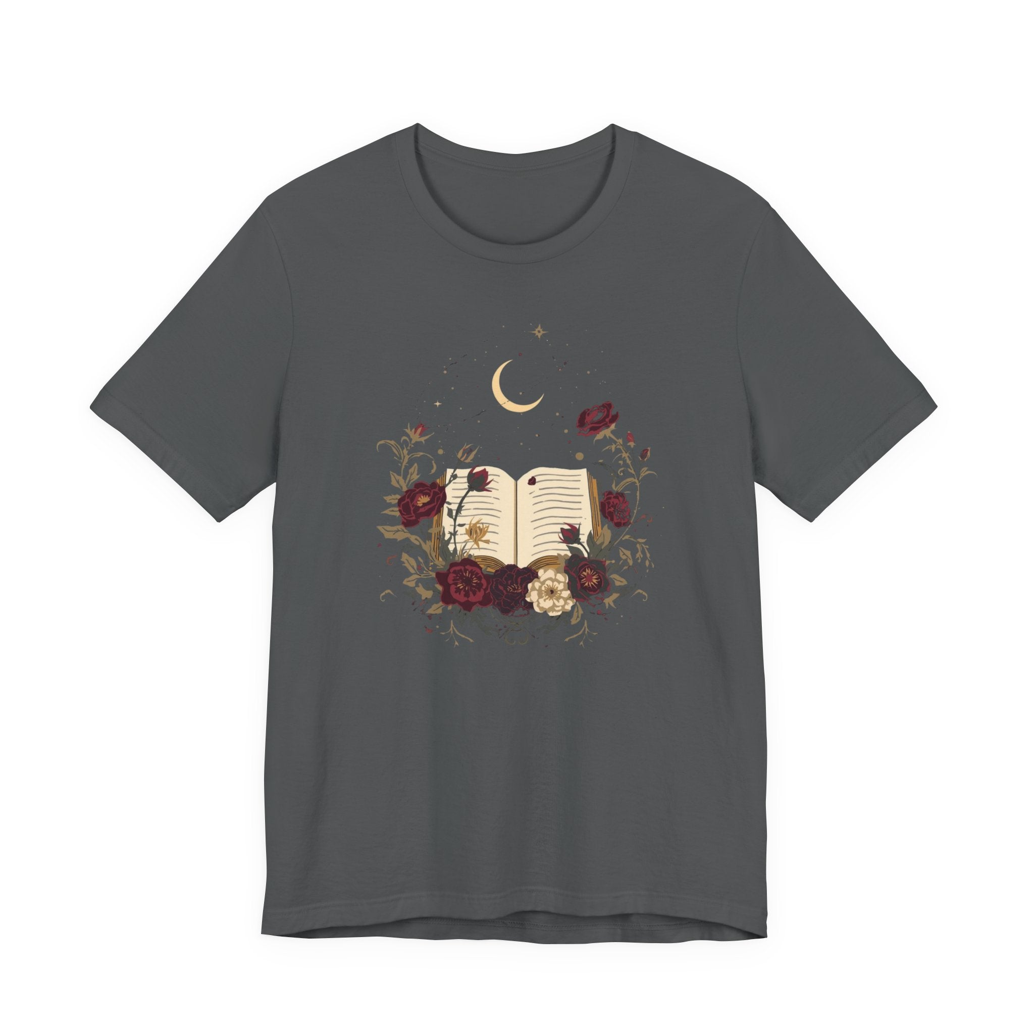 Celestial Rose Book Lover Graphic T-Shirt