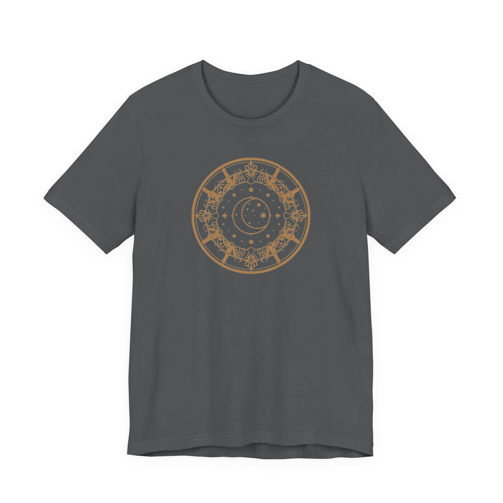 Celestial Moon & Stars Circle T-Shirt