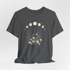 Lavender and Daisy Moon Phases T-Shirt
