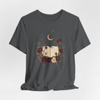 Celestial Rose Book Lover Graphic T-Shirt