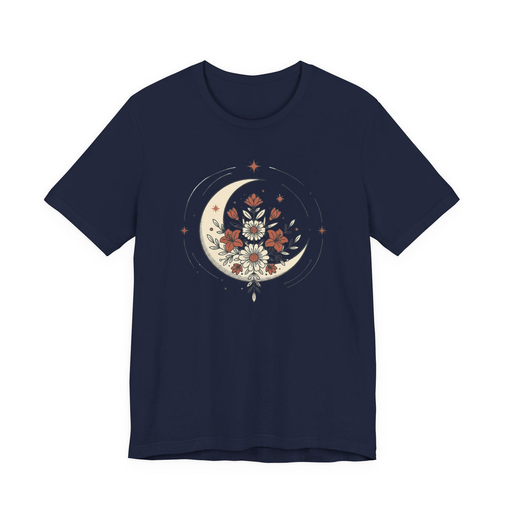 Crescent Moon and Flowers T-Shirt
