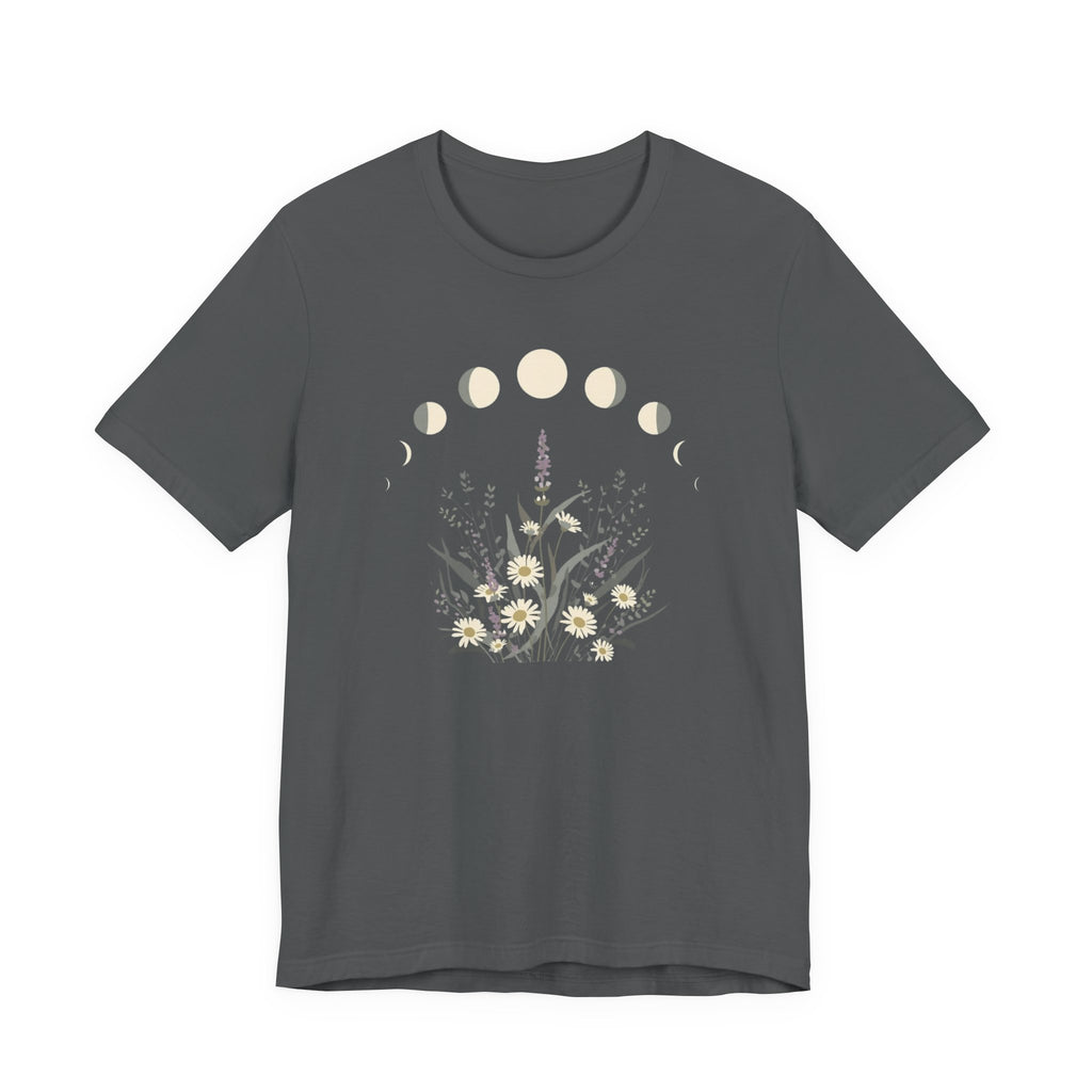 Lavender and Daisy Moon Phases T-Shirt