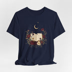Celestial Rose Book Lover Graphic T-Shirt