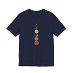 Warm Scandinavian Crescent Moon and Flowers T-Shirt