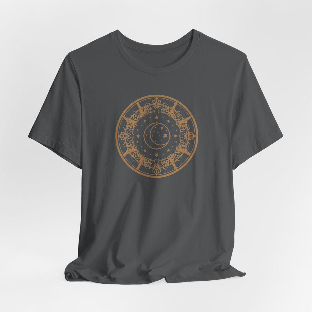 Celestial Moon & Stars Circle T-Shirt