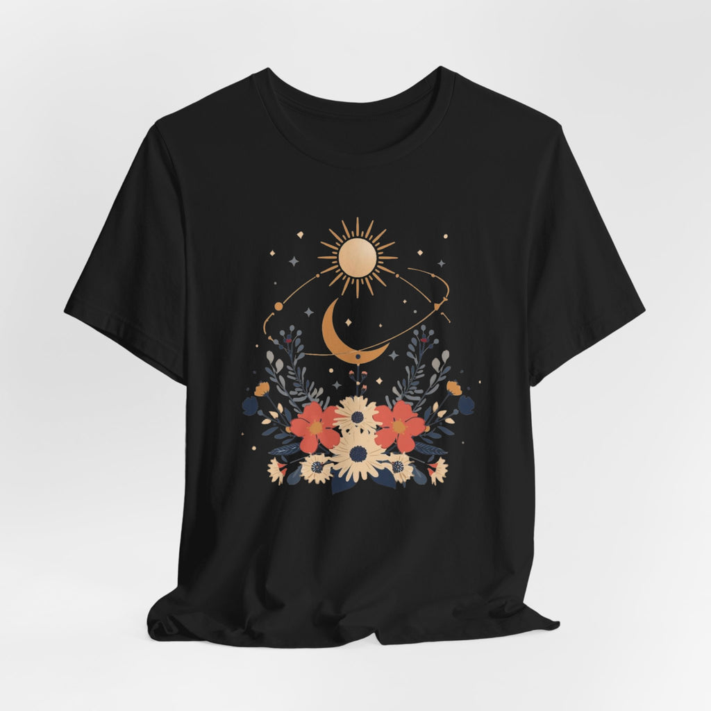 Celestial Orbit Floral Graphic T-Shirt