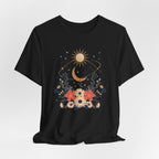 Celestial Orbit Floral Graphic T-Shirt