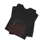 Gothic Moon and Roses T-Shirt