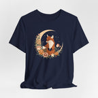 Crescent Moon and Wildflower Fox T-Shirt