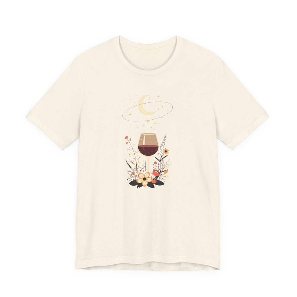 Celestial Wine & Wildflowers Graphic T-Shirt