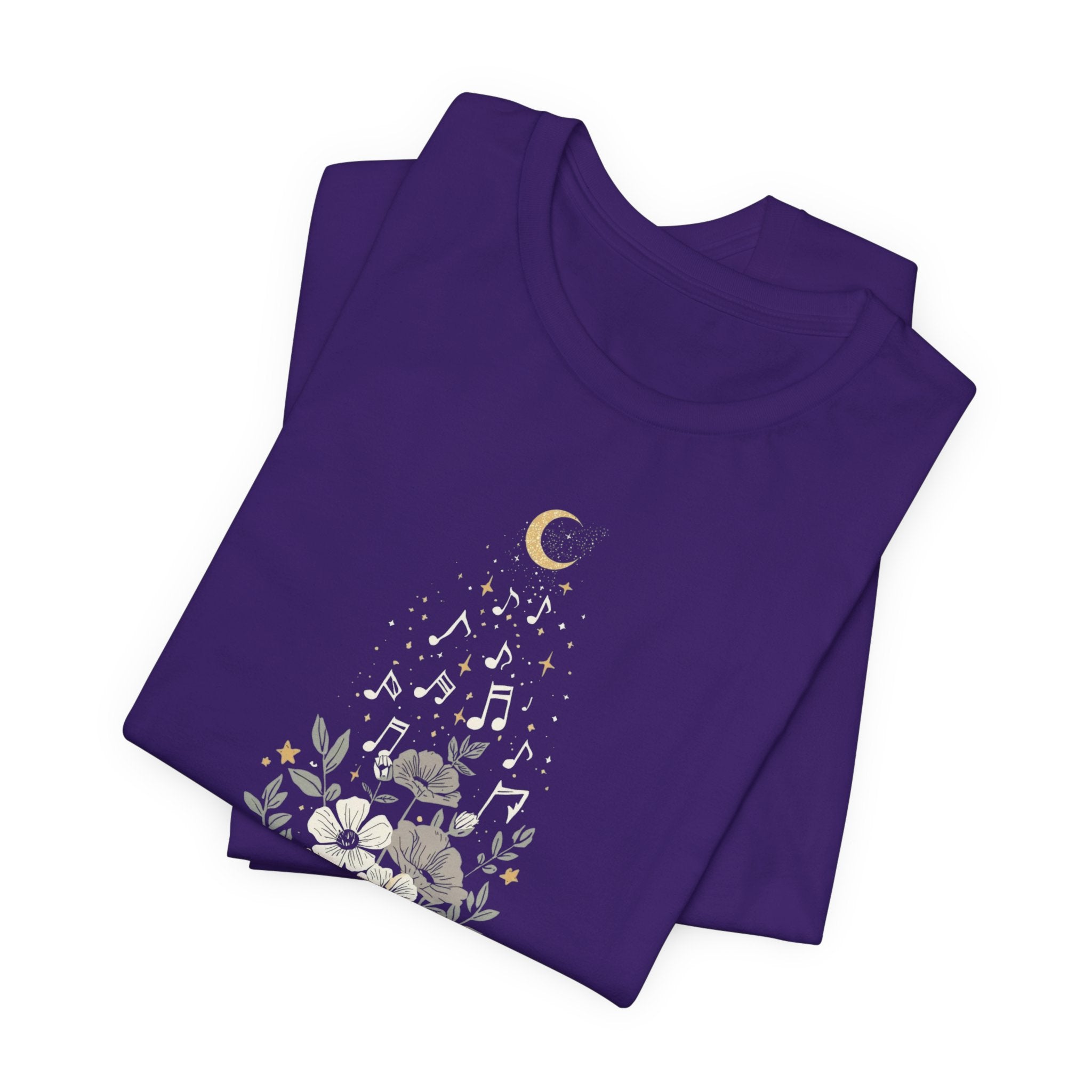Moonlit Melody Floral T-Shirt