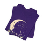 Moonlit Wolf Wildflower Graphic T-Shirt