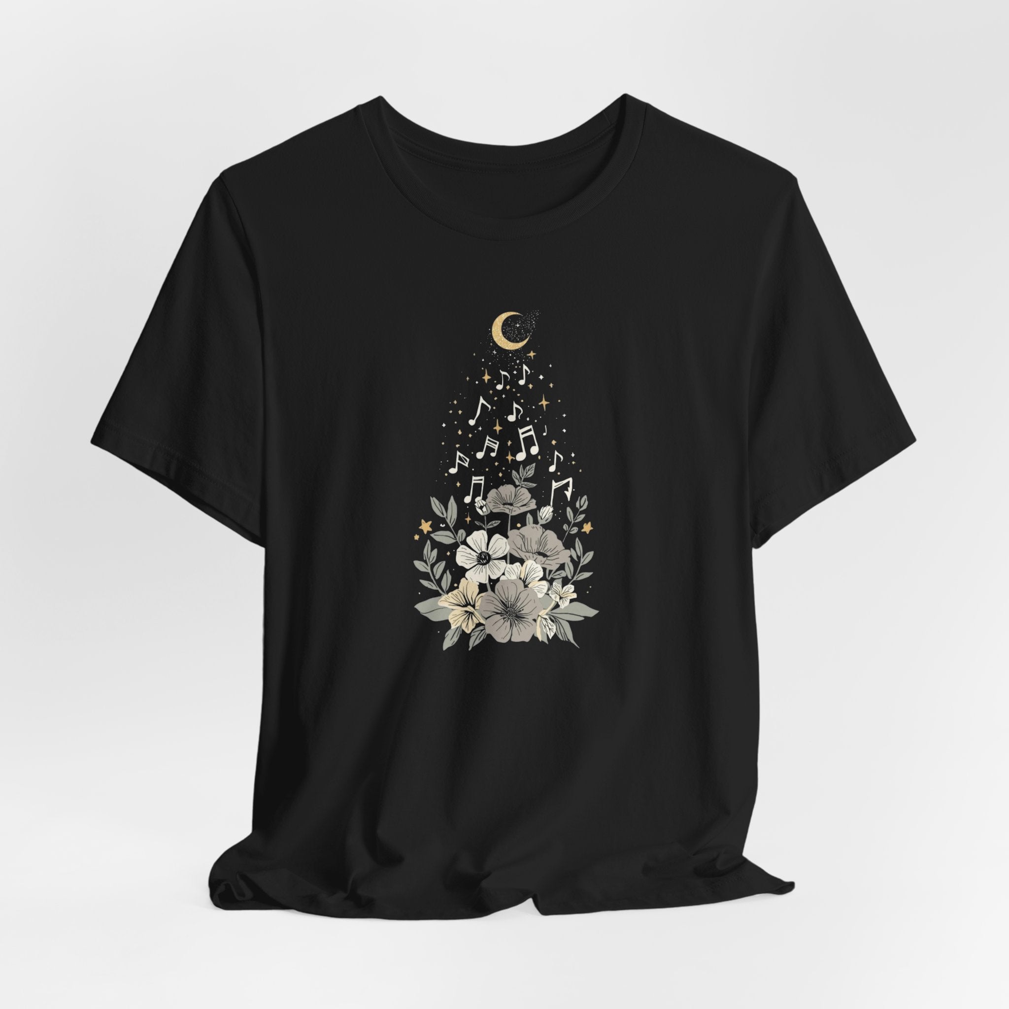 Moonlit Melody Floral T-Shirt