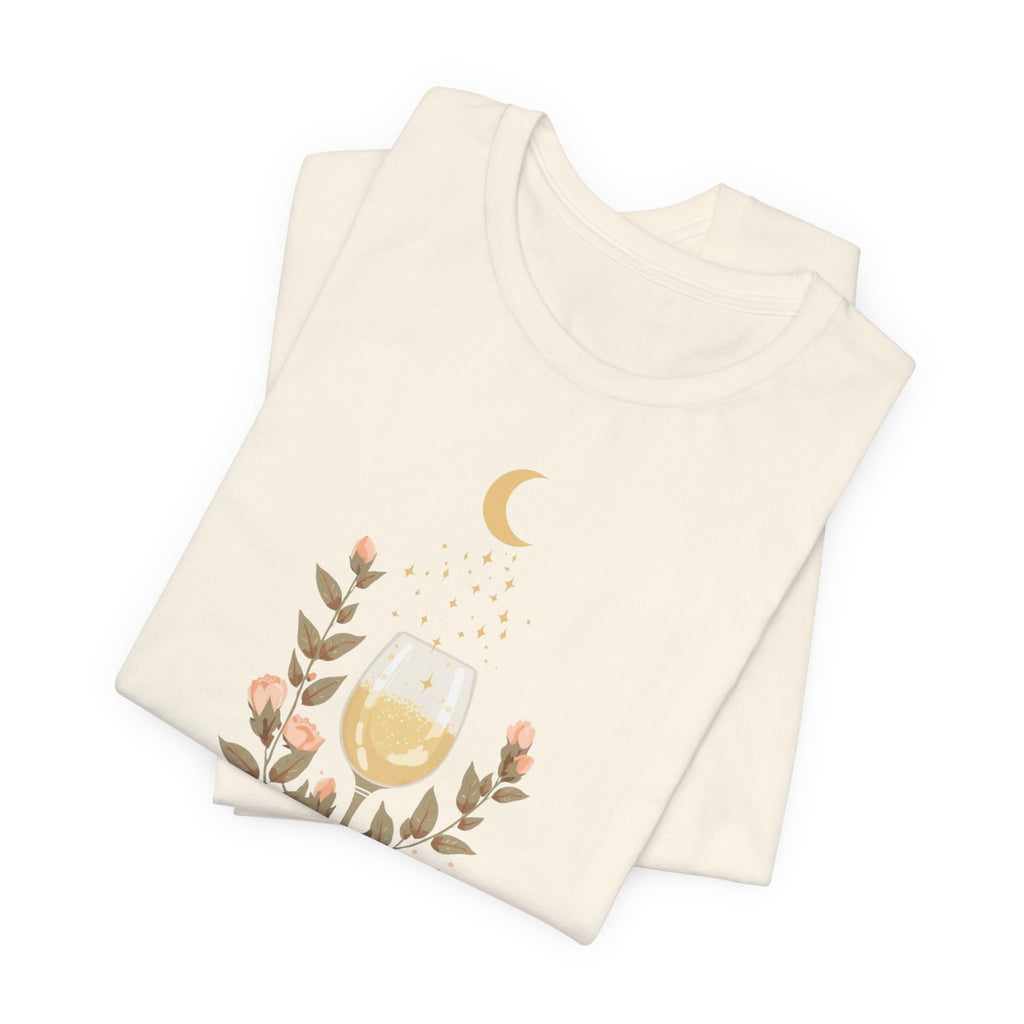 Celestial Wine & Blush Florals Graphic T-Shirt