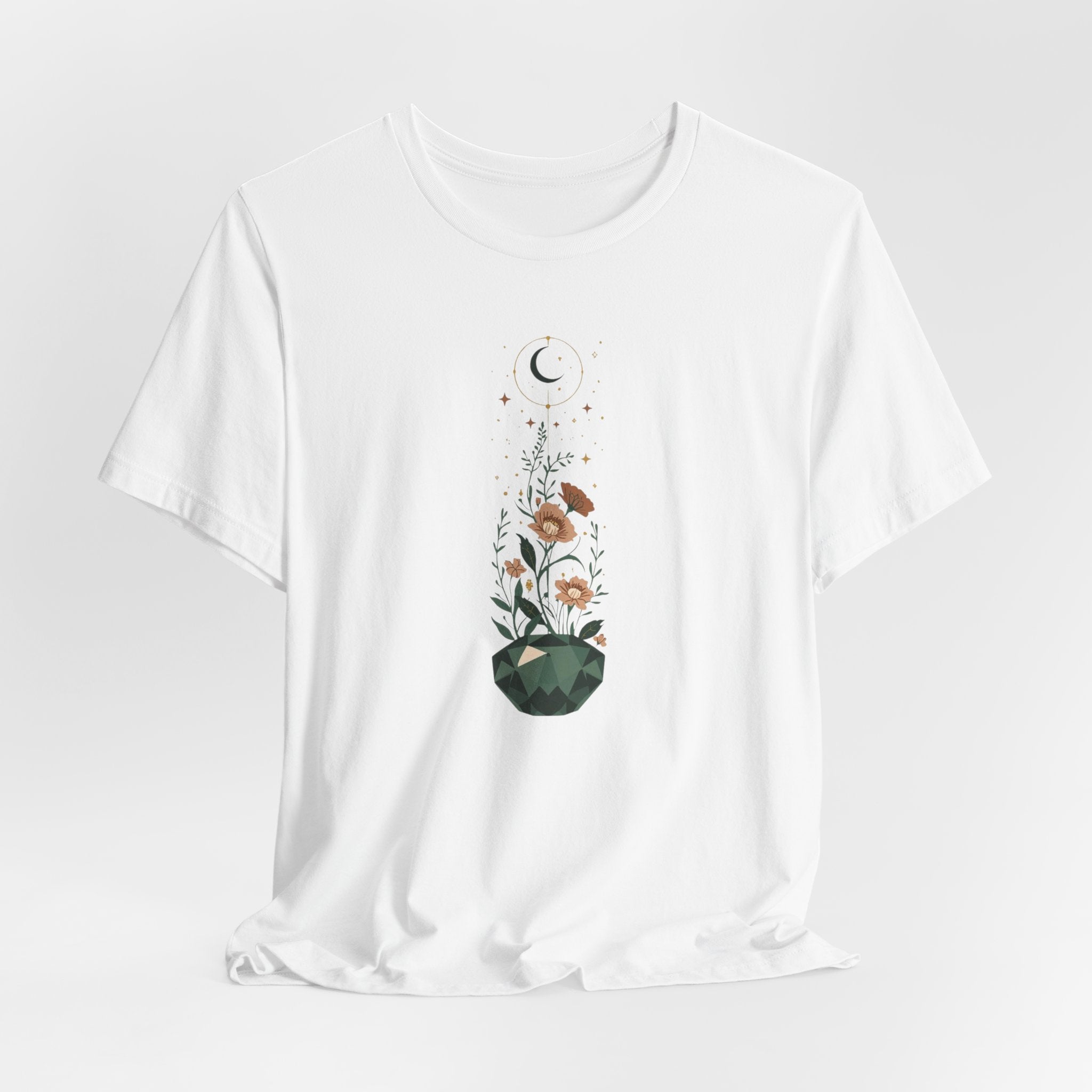 Celestial Crystal Garden Graphic T-Shirt