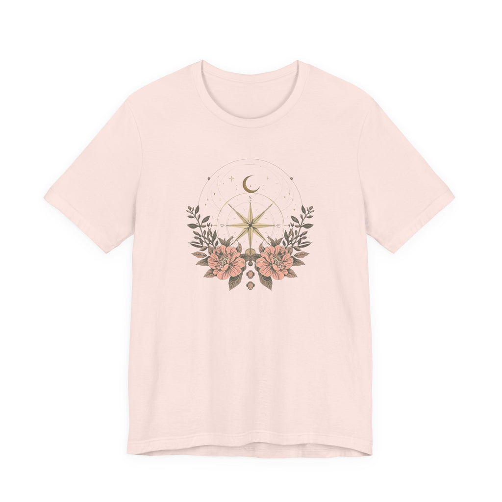 Celestial Compass Floral Graphic T-Shirt