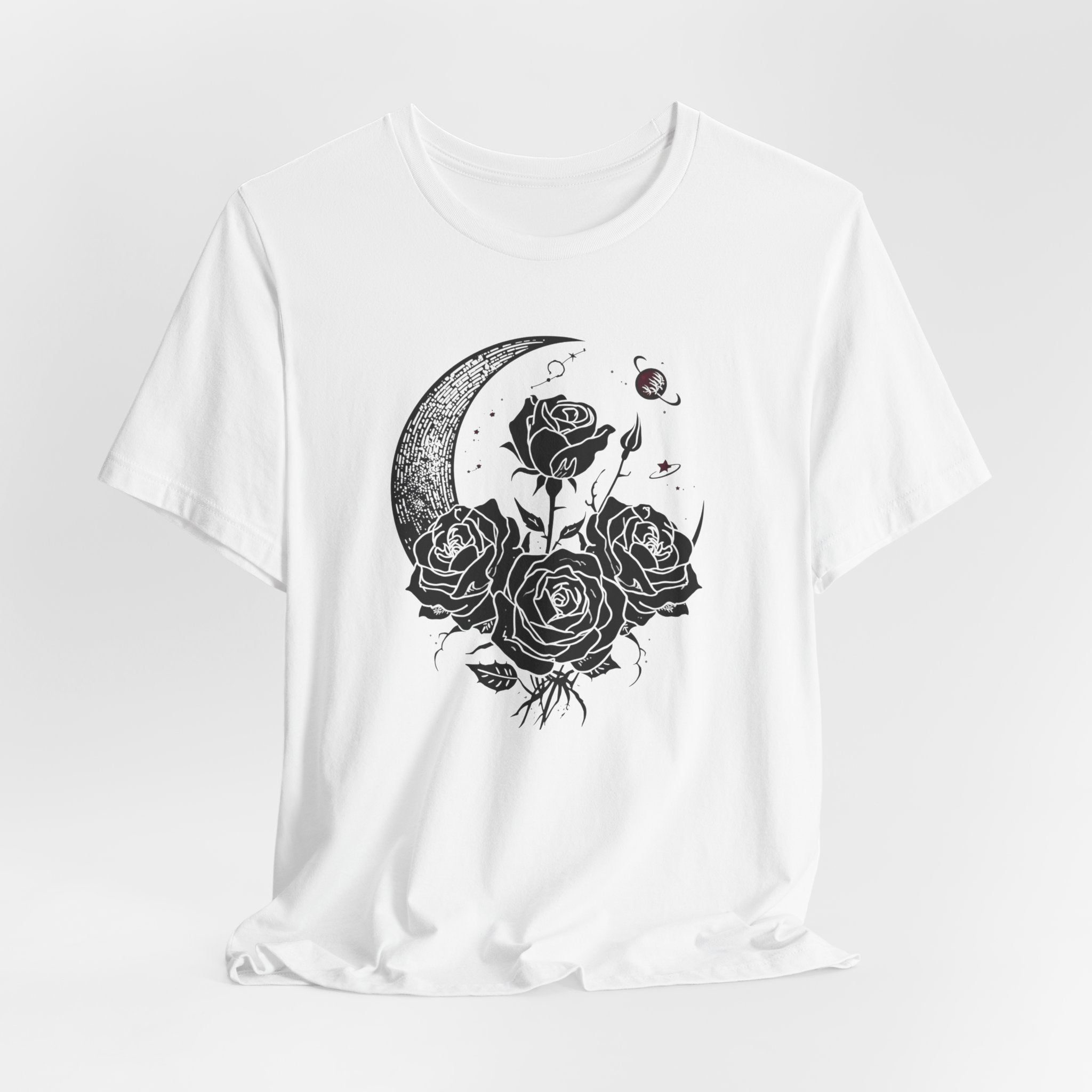 Crescent Moon and Roses T-Shirt