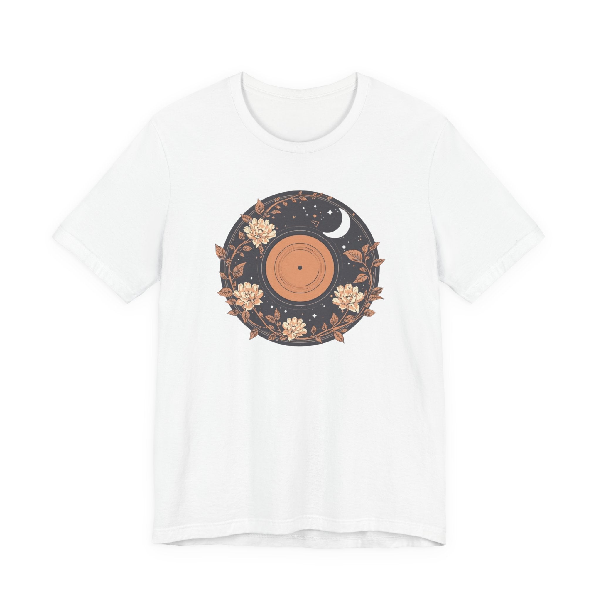 Celestial Vinyl & Wildflowers Graphic T-Shirt