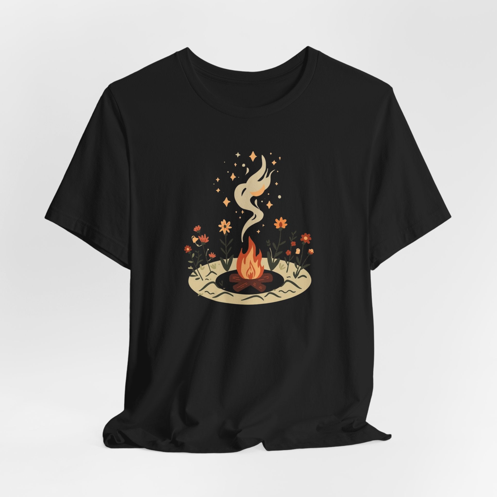 Campfire Under the Stars Graphic T-Shirt