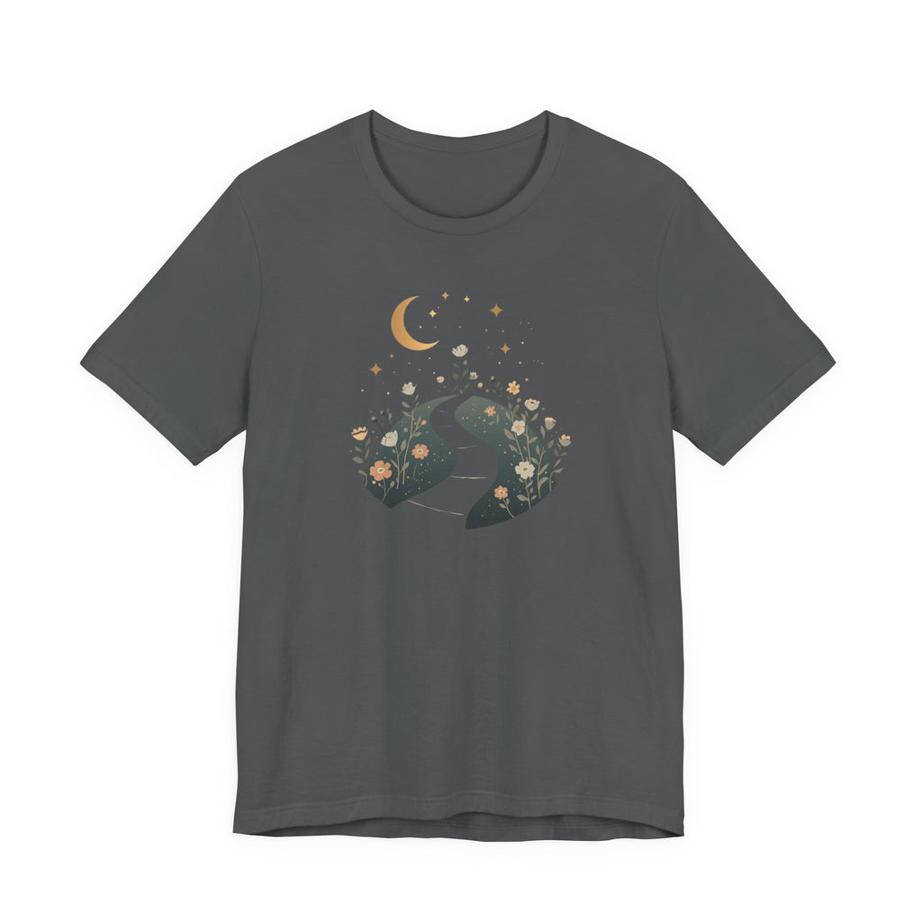 Moonlit Wildflower Path Graphic T-Shirt