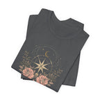 Celestial Compass Floral Graphic T-Shirt
